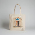 Traditional Door Small Handpainted Tote Bag